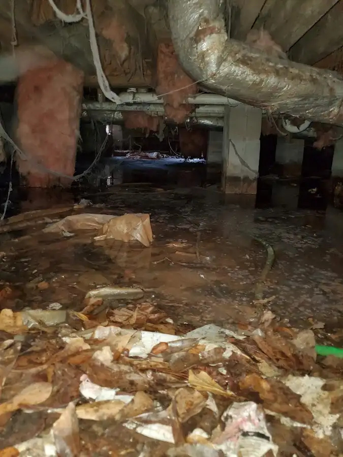 Crawl space flood assessment for Commercial Water Damage Restoration in Midwest City